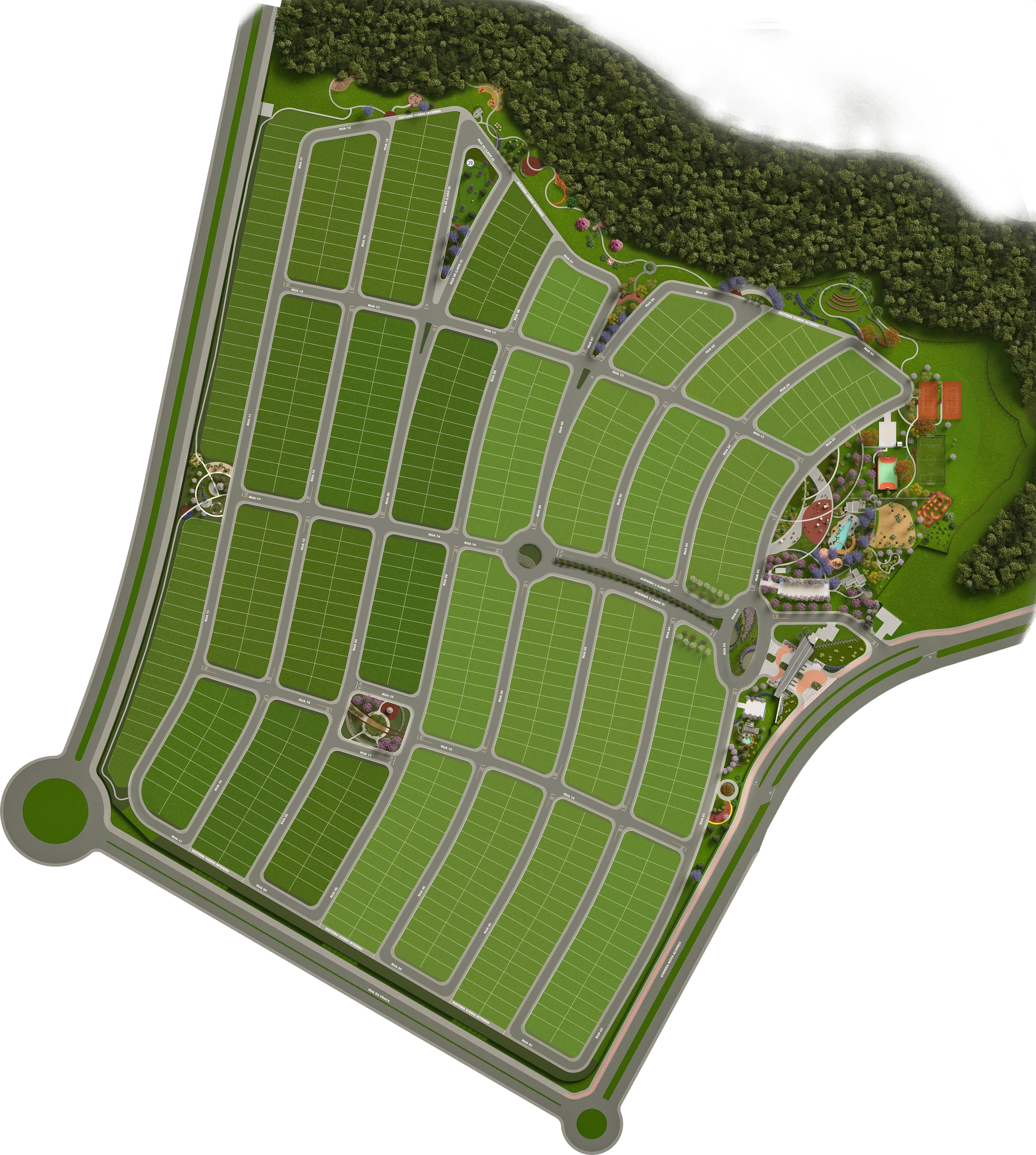 Implantação do Terracittà Arbo